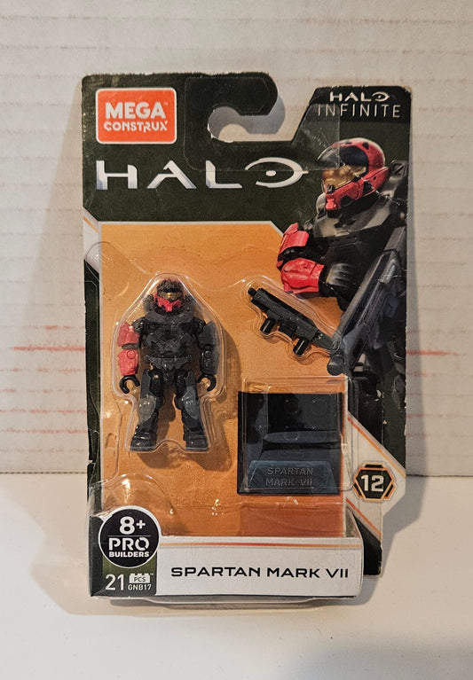 Mega Construx Halo Heroes Spartan MkVII Series 12 NIP Damaged Card