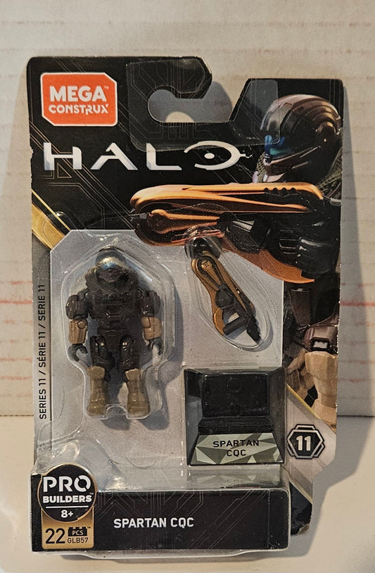 Mega Construx Halo Heroes Spartan CQC NIP Damaged Card Series 11