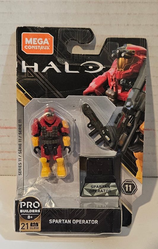 Mega Construx Halo Heroes Spartan Operator NIP (Damaged Card) Series 11