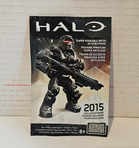 Mega Bloks Halo 2015 Exclusive Warrior Spartan Grey NIP